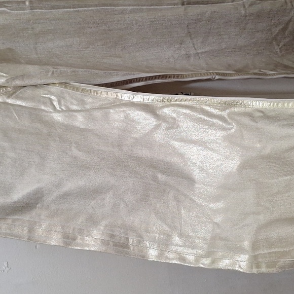 NWT GOLDEN TRF HIGH WAIST LOOSE FOIL JEANS - Picture 8 of 12